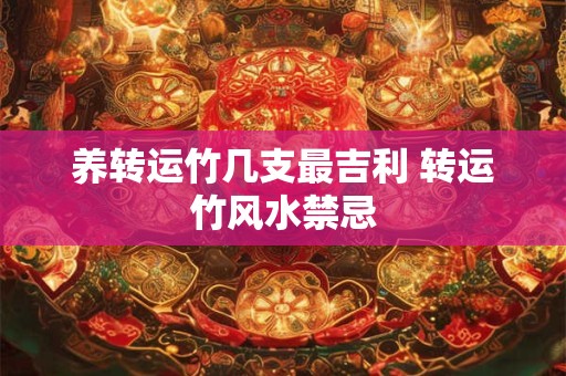 养转运竹几支最吉利 转运竹风水禁忌