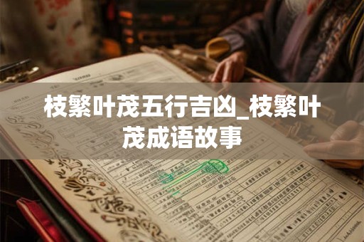 枝繁叶茂五行吉凶_枝繁叶茂成语故事