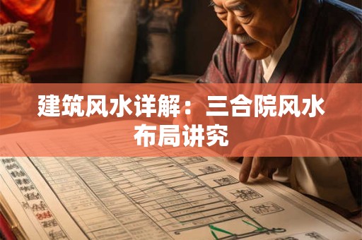 建筑风水详解：三合院风水布局讲究