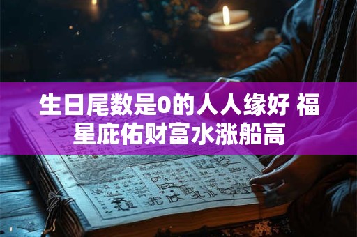 生日尾数是0的人人缘好 福星庇佑财富水涨船高