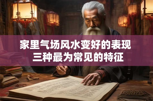 家里气场风水变好的表现  三种最为常见的特征