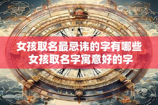 女孩取名最忌讳的字有哪些 女孩取名字寓意好的字