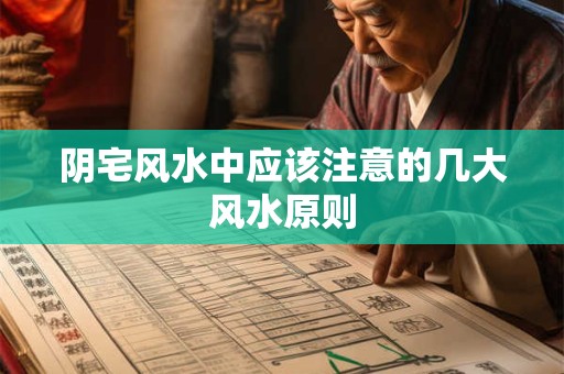阴宅风水中应该注意的几大风水原则