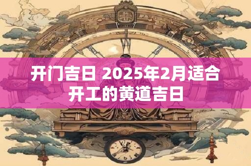 开门吉日 2025年2月适合开工的黄道吉日