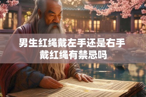 男生红绳戴左手还是右手 戴红绳有禁忌吗