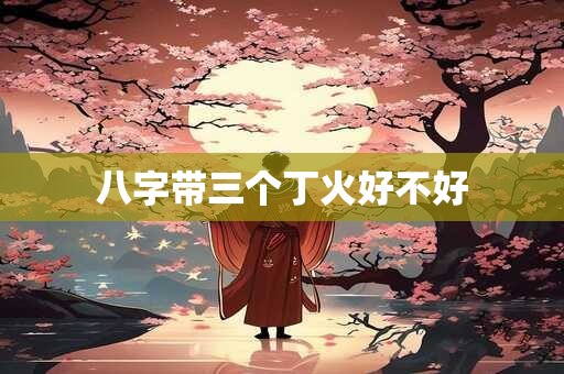 八字带三个丁火好不好