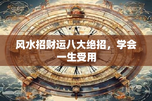 风水招财运八大绝招，学会一生受用