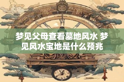 梦见父母查看墓地风水 梦见风水宝地是什么预兆
