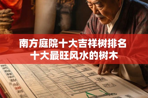 南方庭院十大吉祥树排名 十大最旺风水的树木