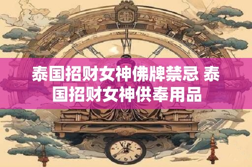 泰国招财女神佛牌禁忌 泰国招财女神供奉用品