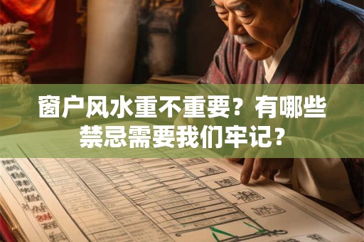 窗户风水重不重要？有哪些禁忌需要我们牢记？