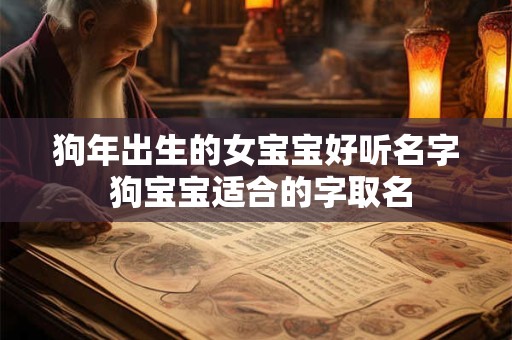 狗年出生的女宝宝好听名字 狗宝宝适合的字取名