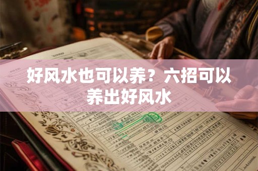 好风水也可以养？六招可以养出好风水
