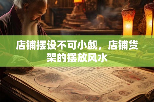 店铺摆设不可小觑，店铺货架的摆放风水