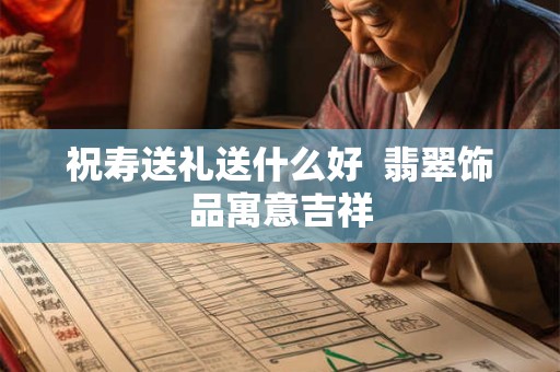 祝寿送礼送什么好  翡翠饰品寓意吉祥