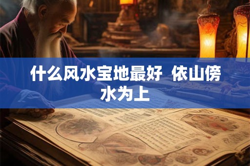 什么风水宝地最好  依山傍水为上
