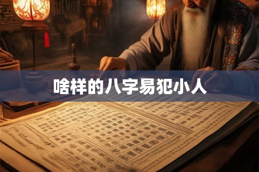 啥样的八字易犯小人