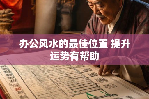 办公风水的最佳位置 提升运势有帮助