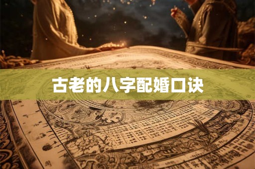 古老的八字配婚口诀