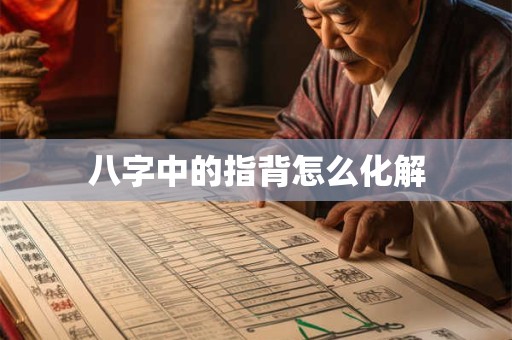 八字中的指背怎么化解