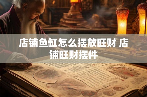 店铺鱼缸怎么摆放旺财 店铺旺财摆件