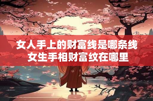 女人手上的财富线是哪条线 女生手相财富纹在哪里