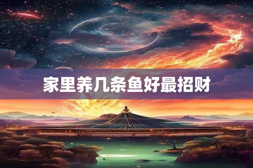 家里养几条鱼好最招财