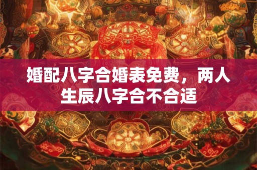 婚配八字合婚表免费，两人生辰八字合不合适