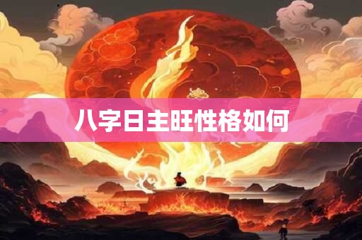 八字日主旺性格如何