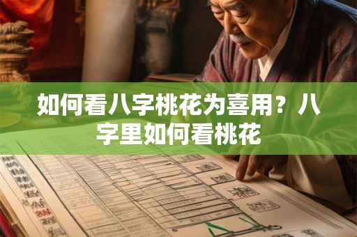 如何看八字桃花为喜用？八字里如何看桃花