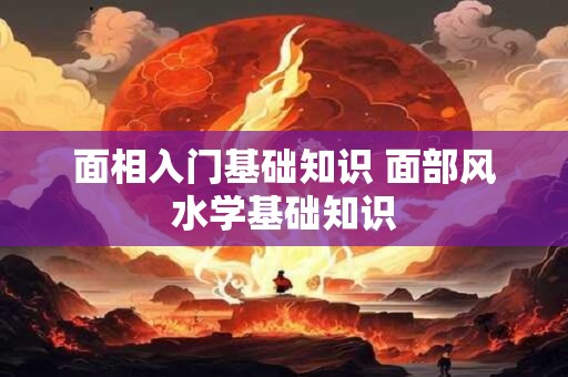 面相入门基础知识 面部风水学基础知识