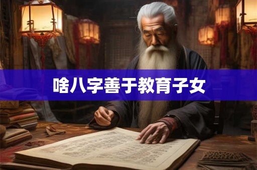 啥八字善于教育子女