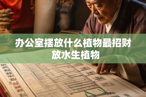 办公室摆放什么植物最招财  放水生植物