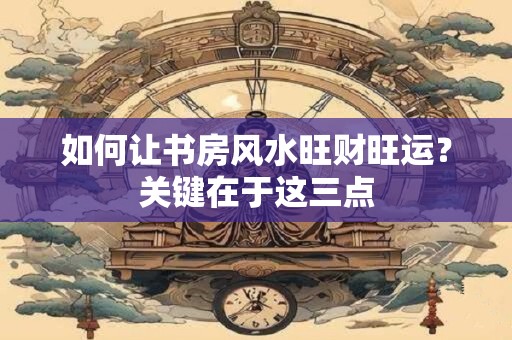 如何让书房风水旺财旺运？关键在于这三点