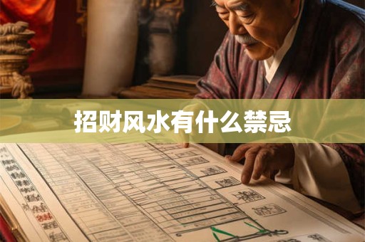 招财风水有什么禁忌