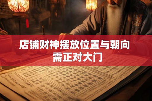 店铺财神摆放位置与朝向  需正对大门
