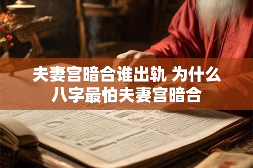 夫妻宫暗合谁出轨 为什么八字最怕夫妻宫暗合