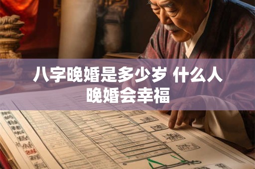 八字晚婚是多少岁 什么人晚婚会幸福