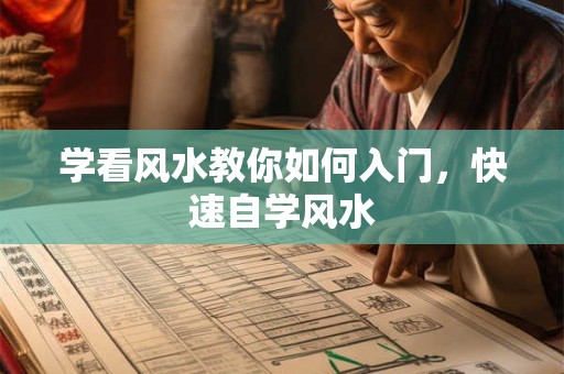 学看风水教你如何入门，快速自学风水
