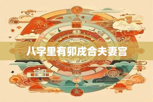 八字里有卯戍合夫妻宫