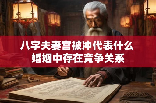 八字夫妻宫被冲代表什么 婚姻中存在竞争关系