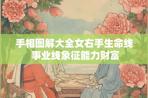 手相图解大全女右手生命线 事业线象征能力财富