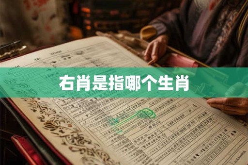 右肖是指哪个生肖