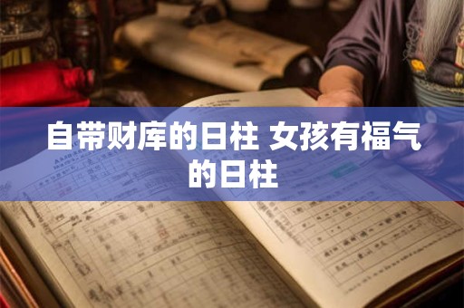 自带财库的日柱 女孩有福气的日柱