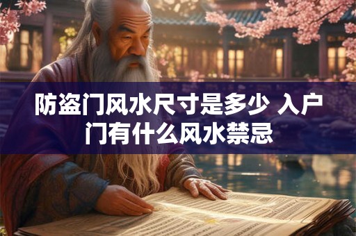 防盗门风水尺寸是多少 入户门有什么风水禁忌
