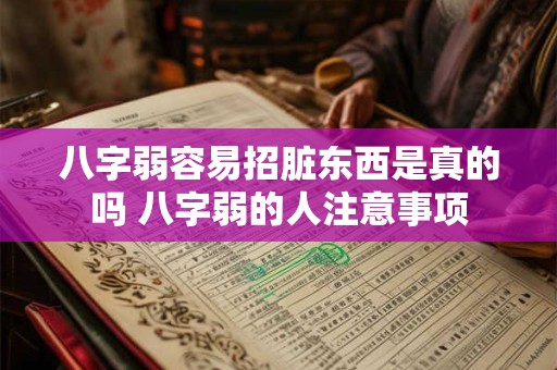 八字弱容易招脏东西是真的吗 八字弱的人注意事项