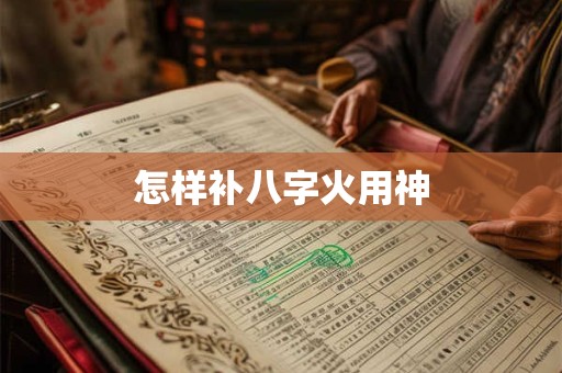 怎样补八字火用神