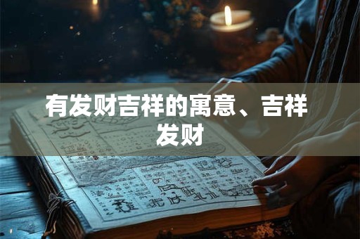 有发财吉祥的寓意、吉祥 发财