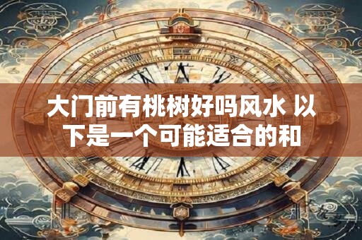 大门前有桃树好吗风水 以下是一个可能适合的和