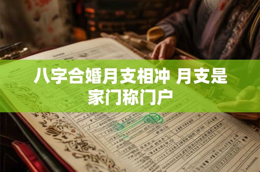 八字合婚月支相冲 月支是家门称门户